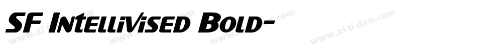 SF Intellivised Bold字体转换 SF Intellivised Bold字体转换